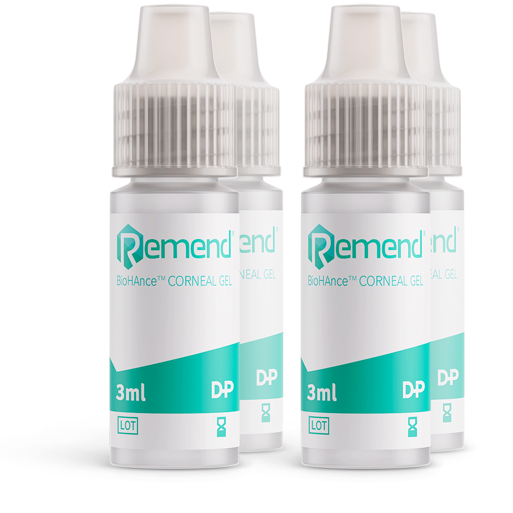 Remend BioHAnce Corneal Gel 3ml (4 bottles)